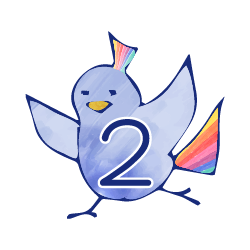 世界中に暮らすマルチリンガル・バイリンガルの子どものための個別オンライン日本語教室のキャラクター「ななつのこ」